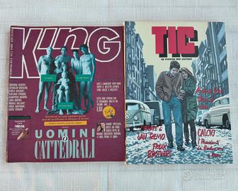 2 Riviste Anni 80 KING n. 2 (1988)+TIC n. 1 (1989)