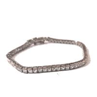 Bracciale tennis argento 925 e zirconi princess 