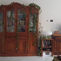 Salotto completo in noce massello artigiano legno