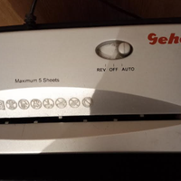 DISTRUGGI DOCUMENTI GEHA SHREDDER S5,11 LITRI