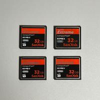 4 Schede CF Sandisk 32GB