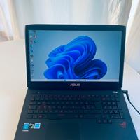 Notebook Gaming Asus Rog i7 17” ssd 500gb Ram 16gb