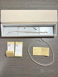 Miluna completo perle collana bracciale orecchini