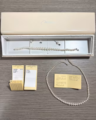 Miluna completo perle collana bracciale orecchini