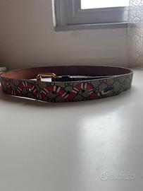 Cintura gucci supreme kingsnake uomo 90cm
