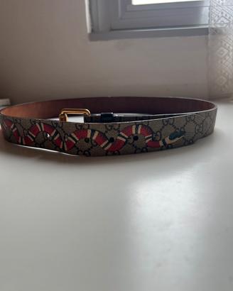 Cintura gucci supreme kingsnake uomo 90cm