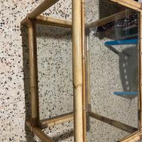 Tavolino stile rattan