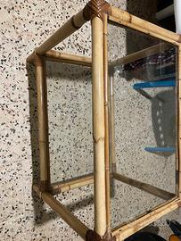 Tavolino stile rattan