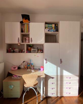 Mobile cameretta bambini 2G (area scrivania)