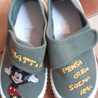 scarpe in tela n.29 per 3/4 anni NUOVE
