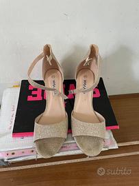 Sandali Oro Glitter MODA ALICE n. 41 -