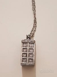 Collana pendolo zinco TARDIS DOCTOR WHO