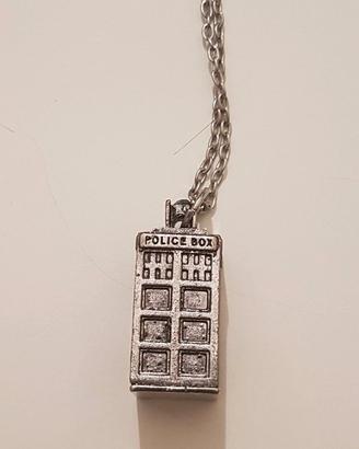 Collana pendolo zinco TARDIS DOCTOR WHO