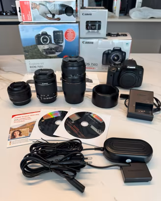 Canon EOS 750D - Kit con obiettivi e accessori