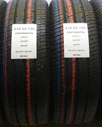 4 GOMME 215 65 15C CONTINENTAL BR1822