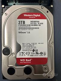 12 dischi NAS Hard drive disk WD Red 3.0 TB SATA