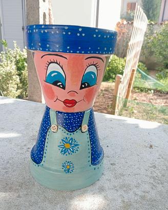 Vasi in terracotta dipinti a mano