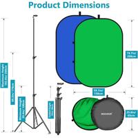 Pannello sfondo blu verde straming foto