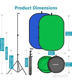 Pannello sfondo blu verde straming foto