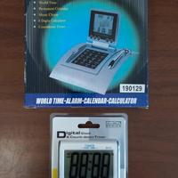 2 Orologi digitali da tavolo, multifunzione