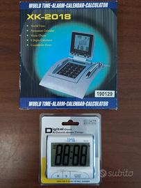 2 Orologi digitali da tavolo, multifunzione