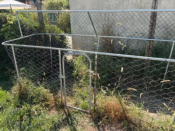 Recinto gabbia per animali 400x100x150 cm