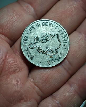 1978 Gettone Jeton Token Ipsoa 1000lire  Ø30 mm