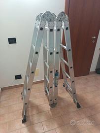 SCALA  TELESCOPICA ALLUMINIO PIEGHEVOLE MULTIUSO