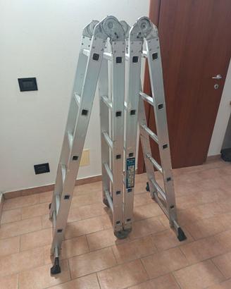 SCALA  TELESCOPICA ALLUMINIO PIEGHEVOLE MULTIUSO