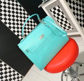 Borsa Genuine Leather colore Tiffany 