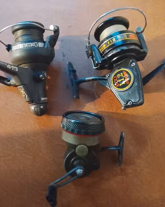 Lotto 3 Mulinelli da Pesca Vintage