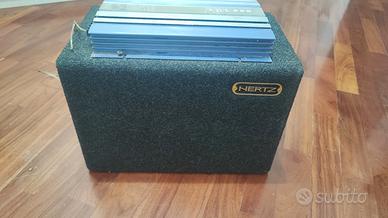 Subwoofer Hertz800 watt  + amplificatore 1200 watt