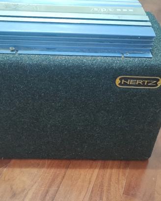  Subwoofer Hertz 800W + Ampli A/D/S V12 1200W