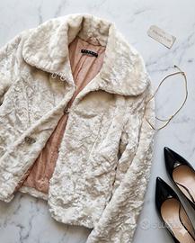 Giacchino Sisley ecopelliccia panna - 40
