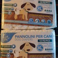 pannolini per cani tg XL- 2 pacchi 