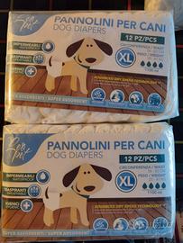 pannolini per cani tg XL- 2 pacchi 