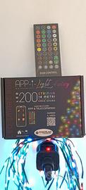 Luci led colori catena  Natale con telecomando
