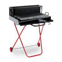 BARBECUE A LEGNA IN FERRO CON GRIGLIA ACCIAIO INOX