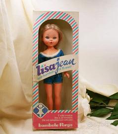 Bambola Lisa Jean Furga 1975 Vtg Scatola Originale