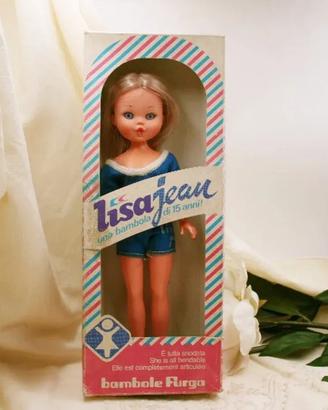 Bambola Lisa Jean Furga 1975 Vtg Scatola Originale