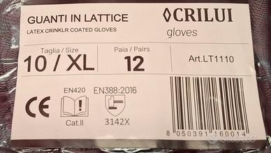Pacco 12 paia Guanti lavoro lattice 10 /XL