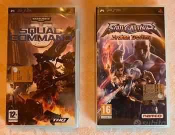 PSP giochi Soul Calibur + Warhammer 40K