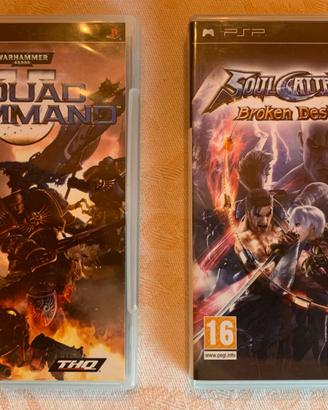PSP giochi Soul Calibur + Warhammer 40K