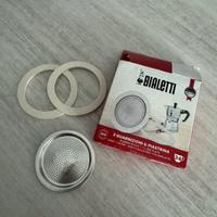 2 guarnizioni 1 piastrina Bialetti moka 3/4 tazze