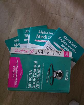 kit libri preparazione medicina alpha test