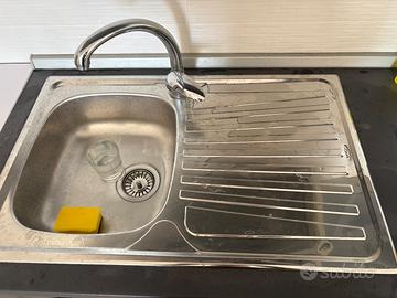 Lavandino cucina acciaio