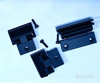 Cerniere Coperchio Giradischi Thorens TD 125 Nero