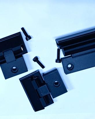 Cerniere Coperchio Giradischi Thorens TD 125 Nero