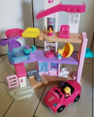 Casa di Barbie little people + macchina Barbie 