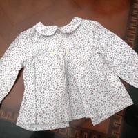 Camicia Fiori Neck & Neck 12-18 Mesi 68-76cm Coton